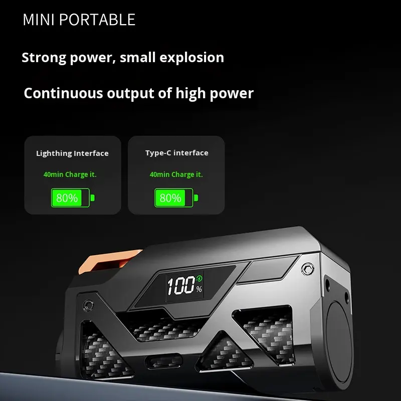 5,000mAh Pocket Power Bank — Digital Battery Level Display