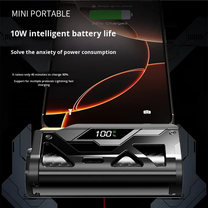 5,000mAh Pocket Power Bank — Digital Battery Level Display