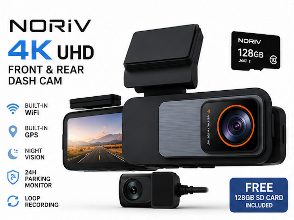 4K Front + Rear Dash Cam
