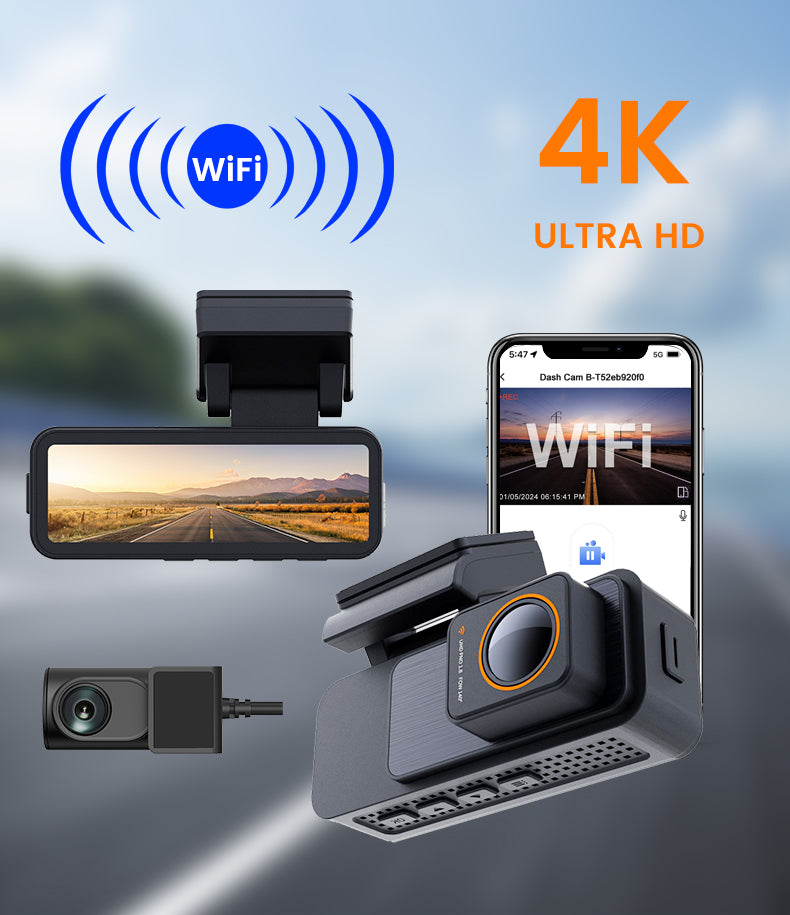 4K Front + Rear Dash Cam
