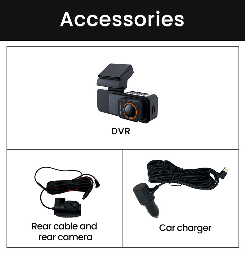 4K Front + Rear Dash Cam